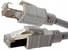 0.5m CAT8 Specialist RJ45 SSTP Ethernet Cable (40Gbps/2GHz, 26AWG - Grey)
