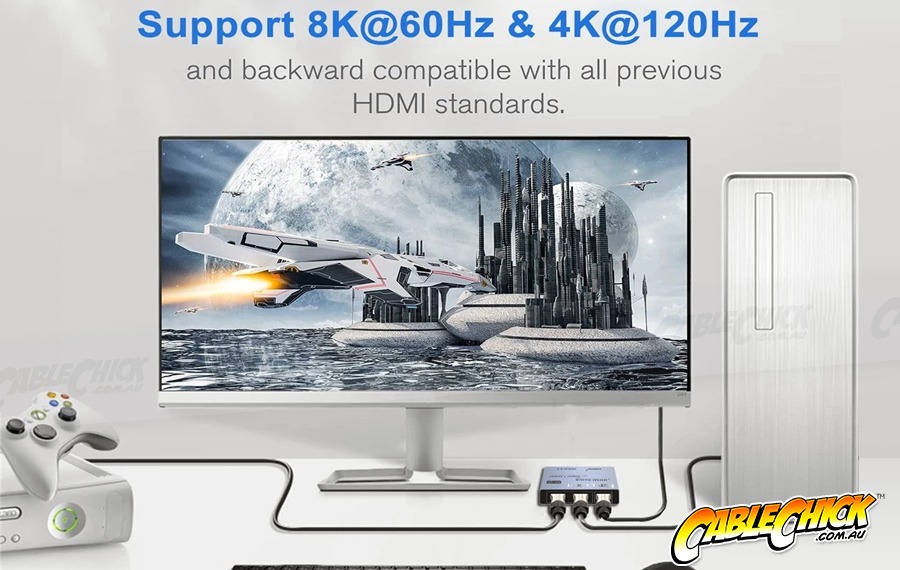 HDMI 2.1 Switch 4K 120Hz 5 port 8K HDMI Switch splitter 144Hz