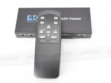 4-Port HDMI Quad Multi-Viewer with Seamless Switching (4x1 HDMI Switch,  1080p In, 4K/30Hz Out)