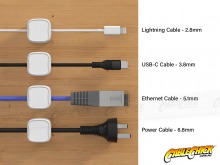 Magnetic Cable Clips (Set of 2 - White) (Thumbnail )