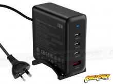 100W PD3.0 GaN 4-Port Fast Charger (3 x USB-C + USB-A) (Thumbnail )