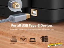 Premium 3m USB-C Printer Cable (USB-C to USB 2.0 Type-B Cable) (Thumbnail )