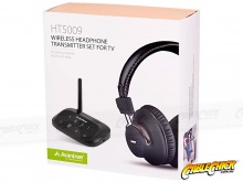 Zero-Lag Long-Range Wireless Headphones With Transmitter for TV (3.5mm Stereo + TOSLINK) (Thumbnail )