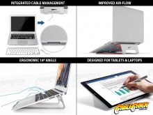 Aluminium Laptop Cooling Stand (for 10-17 Inch Laptops) (Thumbnail )