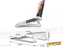 Aluminium Laptop Cooling Stand (for 10-17 Inch Laptops) (Thumbnail )