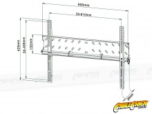 Low-Profile TV Wall Mount Bracket - 65Kg (VESA 600x400) (Thumbnail )