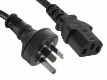 0.5m IEC Power Cable (IEC-C13 to Australian Mains Plug)