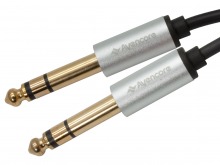 1m Avencore Crystal Series 6.5mm Stereo Audio Cable (1/4" Stereo Lead)