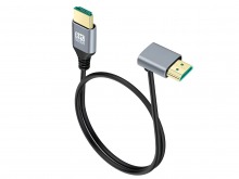 1m DOWN Facing HDMI Right-Angled 8K/60Hz Cable (HDMI 2.1 / 48Gbps)