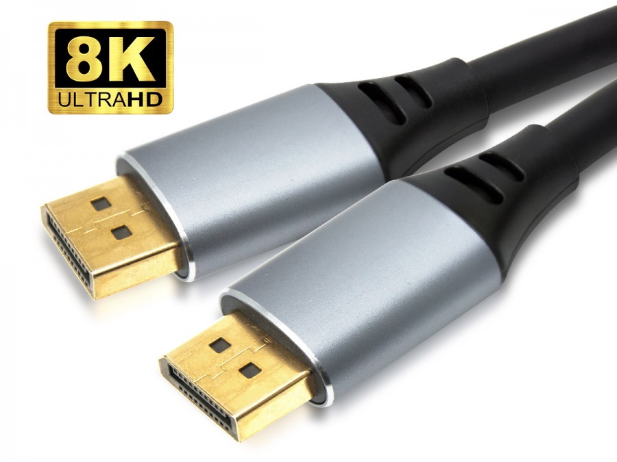Cable DisplayPort 1.4 8K 60Hz - 4K 120Hz - 32.4Gbps 2m PC, Laptop