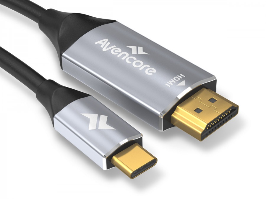 Avencore 2m Type-C to Cable (4K/60Hz Thunderbolt Compatible)