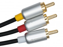 Avencore Crystal Series 2.5m AV Cable (3RCA Composite Video + L / R Audio)