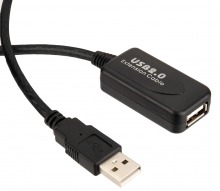 High-End 5M USB 2.0 Repeater Extension Cable (A Male to A Female)