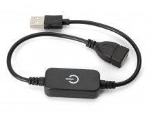 In-Line USB On/Off Switch (Power Only - BLACK)