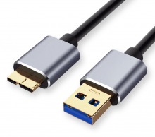 Premium 1.5m Micro-USB 3.0 Super-Speed Cable for HDDs (A to Micro-B 10-Pin)