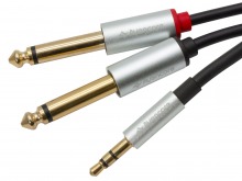 3m Avencore Crystal Series 3.5mm Stereo to 6.5mm Dual Mono Audio Cable