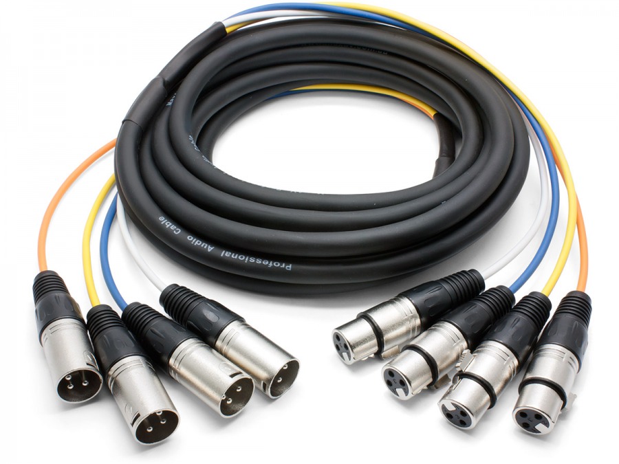 Yellow Cable - ECO M10X, Male XLR / Female XLR 10m