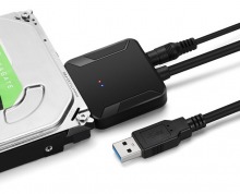 USB 3.0 to SATA HDD Adapter Cable Kit (Supports SSD, 2.5" & 3.5" SATA Drives)