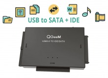 USB 3.0 to SATA & IDE HDD Adapter Kit (Supports 2.5" & 3.5" Drives)