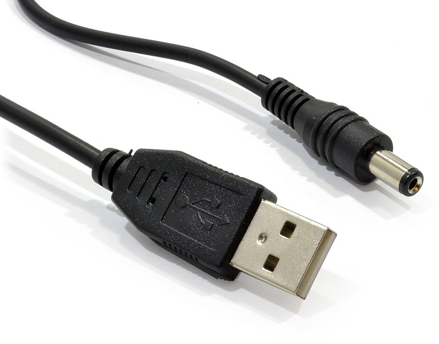Universal 5V USB To DC Power Cable USB Jack Charging Cord Plug