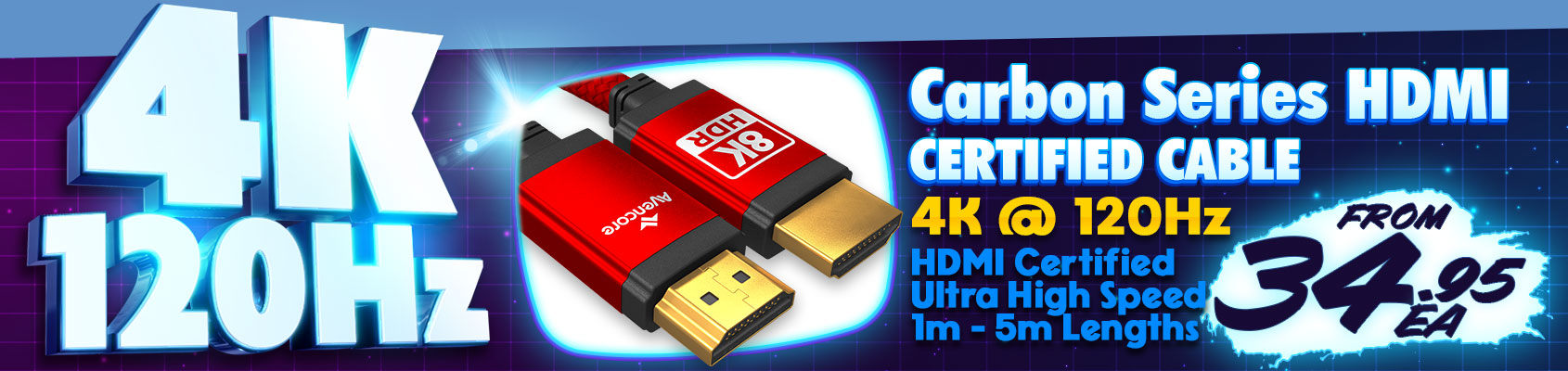 Amazing 4K @ 120Hz Resolutions with Avencore's Carbon Series HDMI 2.1 Cables!!!