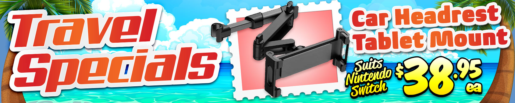 Keep the kids entertained with this affordable CAR HEADREST MOUNTS for Tablets & Smartphones! :-)