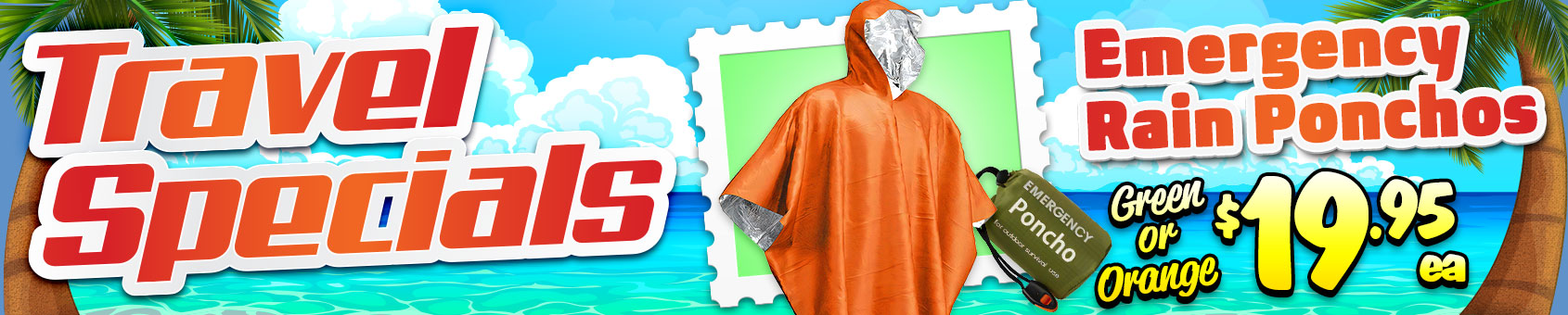 Be Prepared fro the next Hike, Emergency or Outdoor Concert with these Reuseable Mylar Ponchos!