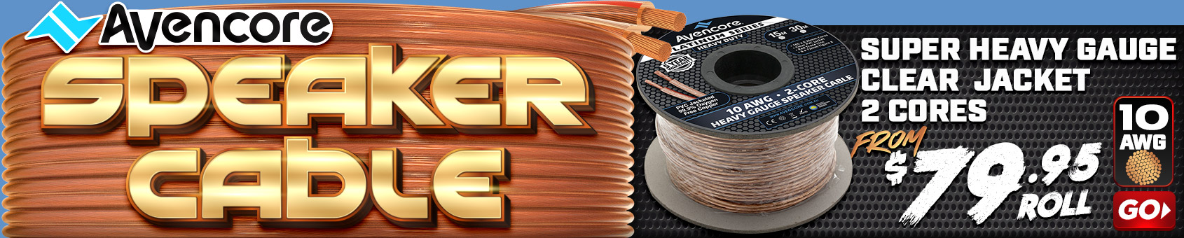 Premium Grade SPEAKER WIRE from Avencore | Same Day Shipping!