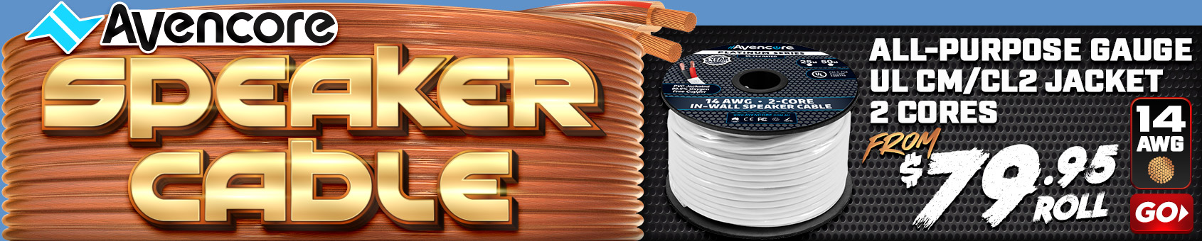 Premium Grade SPEAKER WIRE from Avencore | Same Day Shipping!