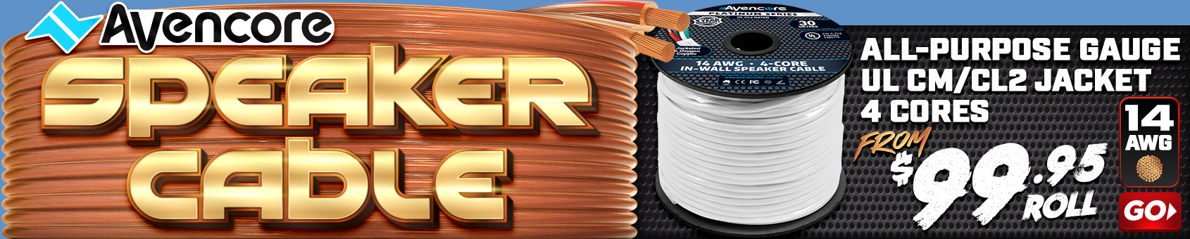 Premium Grade SPEAKER WIRE from Avencore | Same Day Shipping!