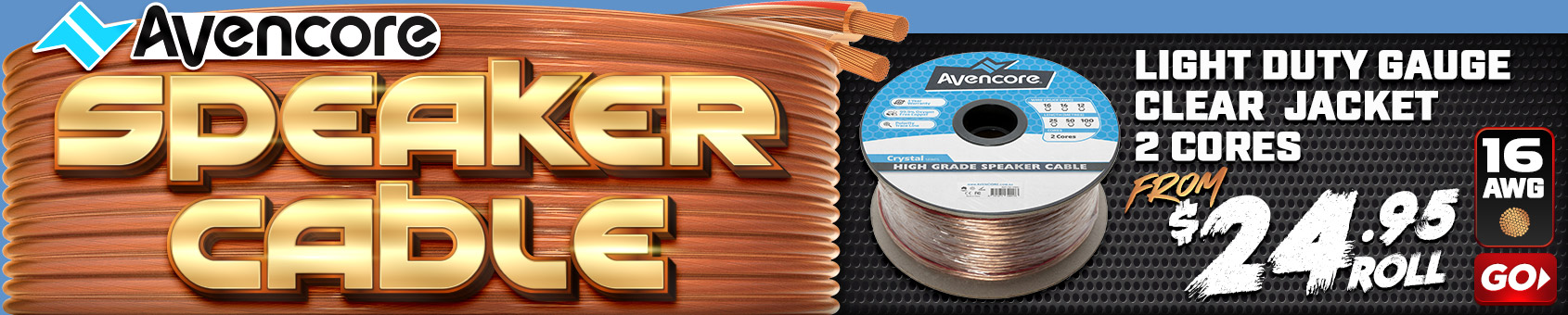 Premium Grade SPEAKER WIRE from Avencore | Same Day Shipping!