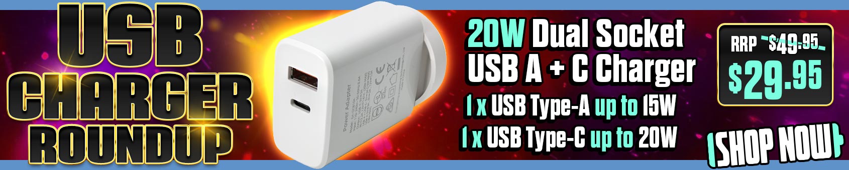 Save BIG This Month with our INCREDIBLE Range of USB CHARGERS!!!